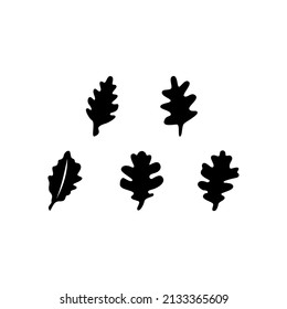 Leaf Icon Set Vector Symbol Design Illustration