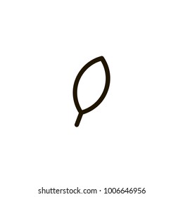 leaf icon. sign design