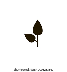 leaf icon. sign design