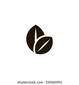 leaf icon. sign design