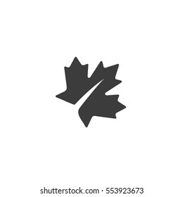 leaf icon. sign design