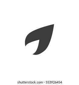 leaf icon. sign design