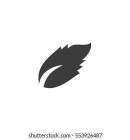 leaf icon. sign design
