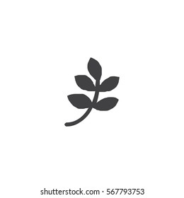 leaf icon. sign design