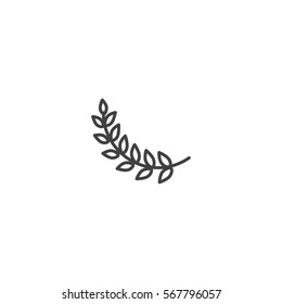leaf icon. sign design