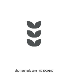 leaf icon. sign design