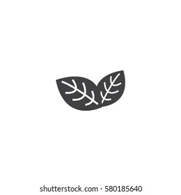 leaf icon. sign design