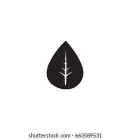 leaf icon. sign design