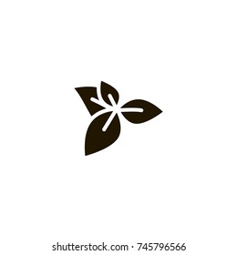 leaf icon. sign design