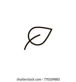 leaf icon. sign design