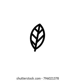 leaf icon. sign design