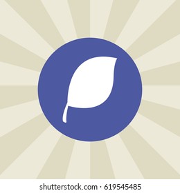 leaf icon. sign design. background