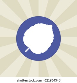 leaf icon. sign design. background