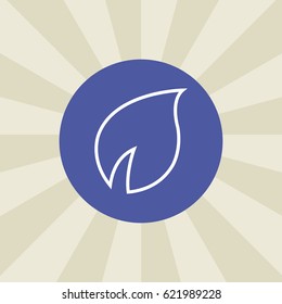leaf icon. sign design. background