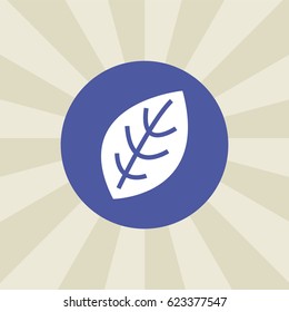 leaf icon. sign design. background