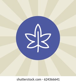 leaf icon. sign design. background
