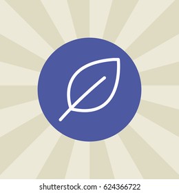 leaf icon. sign design. background