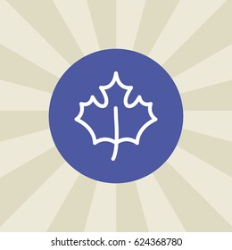 leaf icon. sign design. background