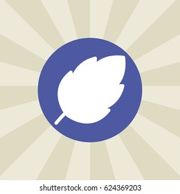 leaf icon. sign design. background