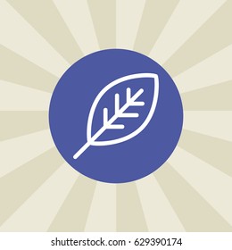 leaf icon. sign design. background