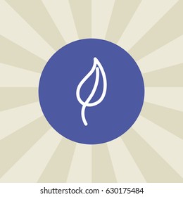 leaf icon. sign design. background