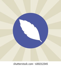 leaf icon. sign design. background