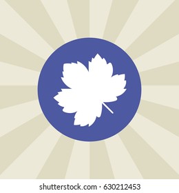 leaf icon. sign design. background