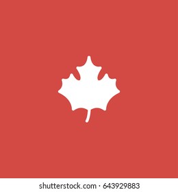 leaf icon. sign design. red background
