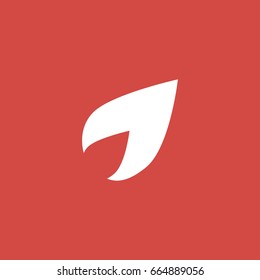 leaf icon. sign design. red background