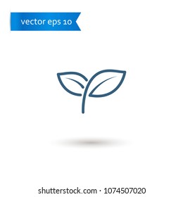 leaf. leaf icon. sign design. Vector EPS 10.