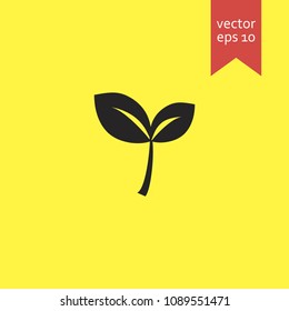 leaf. leaf icon. sign design. Vector EPS 10.