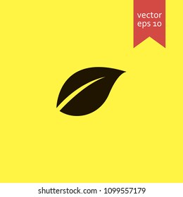 leaf. leaf icon. sign design. Vector EPS 10.