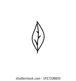 Leaf icon sign, object vector illustration