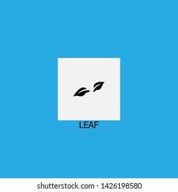 leaf icon sign signifier vector