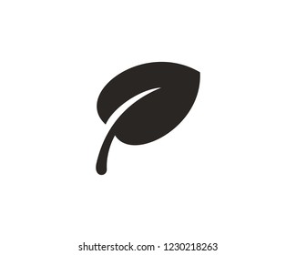 Leaf icon sign symbol