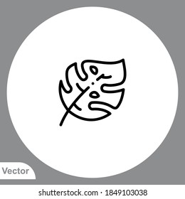 Leaf icon sign vector,Symbol, logo illustration for web and mobile