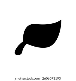leaf icon, simple flat style, illustration, logo sign symbol pictogram template, for ui or ux isolated on white for mobile app, editable