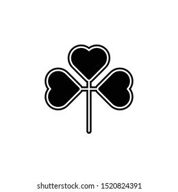 Leaf icon. Simple glyph, flat vector of leaves icons for ui and ux, website or mobile application