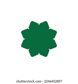 Leaf icon. Simple style ecology theme poster background symbol. Leaf brand logo design element. Leaf t-shirt printing. Vector for sticker.