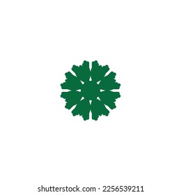 Leaf icon. Simple style ecology theme poster background symbol. Leaf brand logo design element. Leaf t-shirt printing. Vector for sticker.
