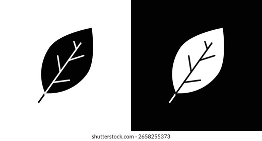 Colección de símbolo de icono de hoja. Vector plano ilustración de stock.