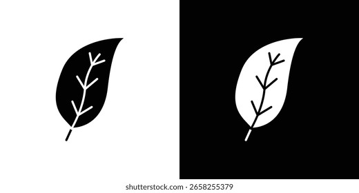 Colección de símbolo de icono de hoja. Vector plano ilustración de stock.