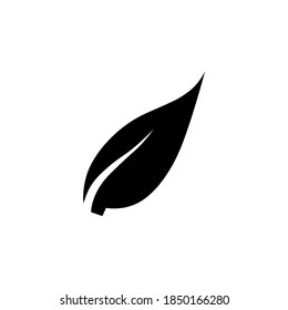 Leaf icon symbol vector on white background