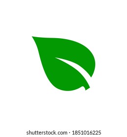 Leaf icon symbol vector on white background