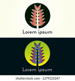 Leaf icon template, luxury concepts, vector logo for business corporate, elements, nature, illustrations - vector