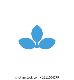 Leaf icon template. Vector illustration 