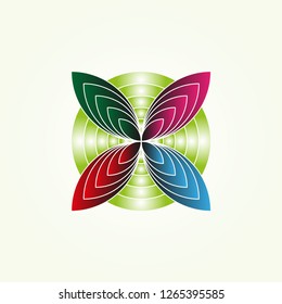 Leaf icon templates , vector for business corporate , element , illustration 