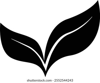 Leaf icon, Tree Leaf icon, nature element sign, Leaves icon, Natural sign, vegetarian symbol