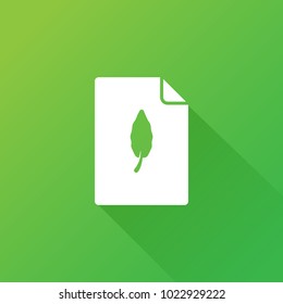 leaf icon. tree sign