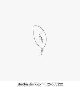 leaf icon. tree sign